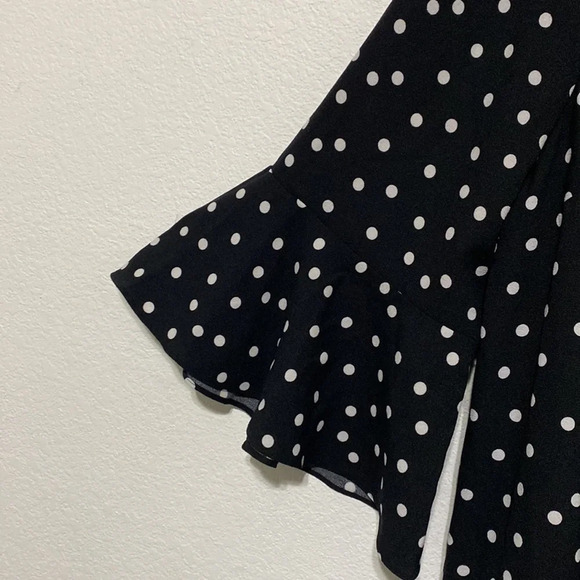 Monroe & Main Black White Polka Dot A-Line Dress Size 3X - Picture 6 of 9